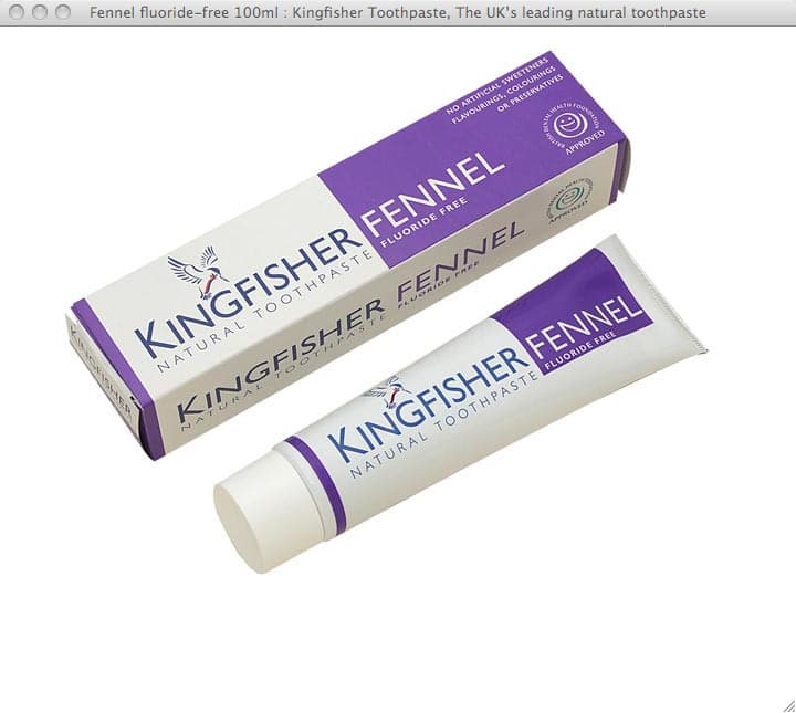 Οδοντόκρεμα Φυσική Μάραθο 100 ml - Kingfisher