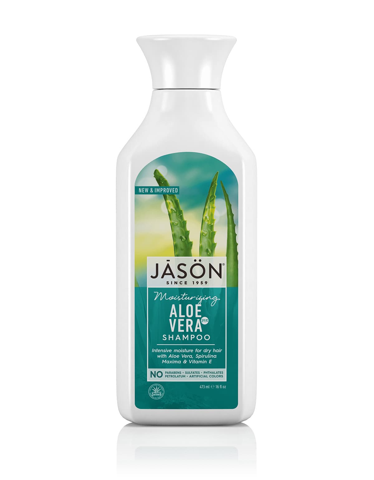 Σαμπουάν με βιολογική αλόη βέρα 84% 480 ml - JASON