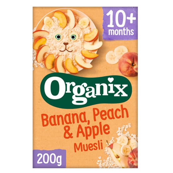 Μούσλι Μπανάνα, Ροδάκινο & Μήλο 200 gr - Organix - Image 1