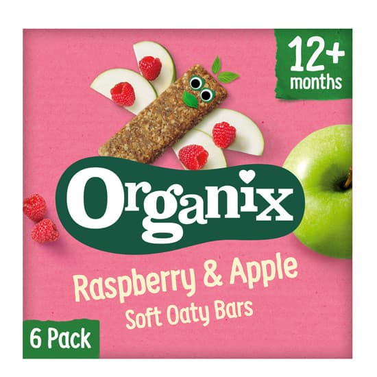 Μπάρες Βρώμης Μήλο & Βατόμουρο 6x30 gr  - Organix