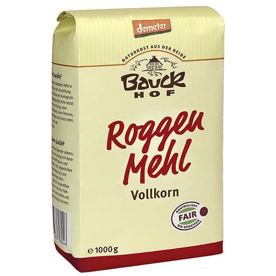 Αλεύρι Σίκαλης Ολικής Άλεσης (1kg) - Bauck - Image 1