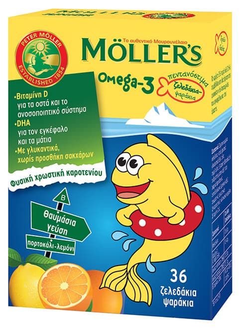 Omega-3 fish 36 ζελεδάκια - MOLLER’S