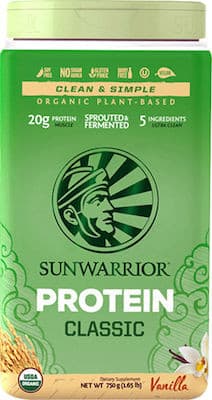 Πρωτεϊνη Καστανού Ρυζιού ''Classic'' Βανίλια 750 gr - SUNWARRIOR