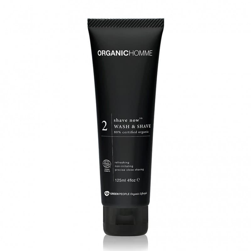 2 Gel Ξυρίσματος  Organic Homme 2 Shave Now Wash   Shave 125ml - Green People