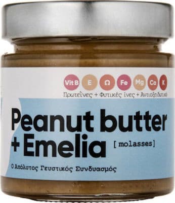 Φυστικοβούτυρο με Μελάσα Emelia 230 gr - EMELIA - Image 1