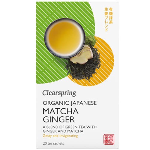 Πράσινο Τσάι Matcha Τζίντζερ 36γρ - Clearspring - Image 1