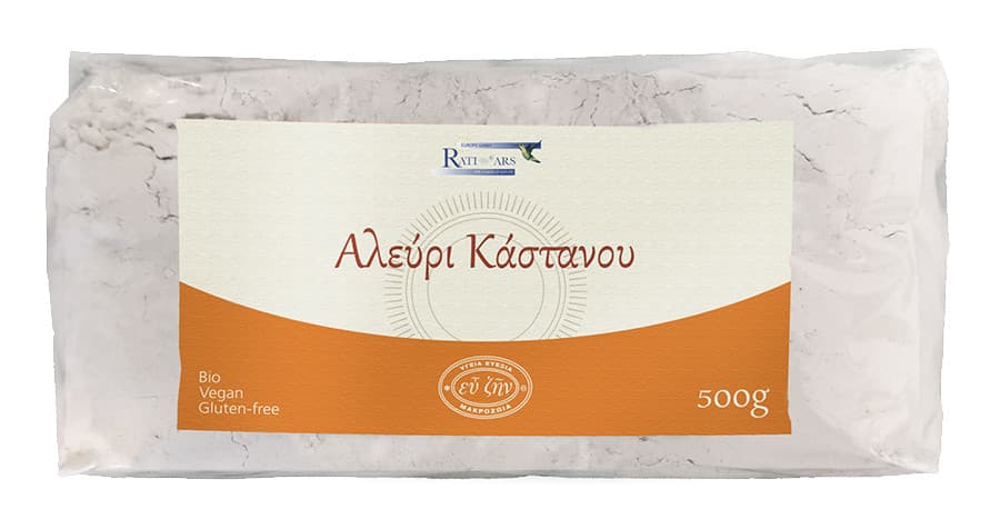 Αλεύρι Κάστανου Vegan, χωρίς γλουτένη 500gr - RATIOARS