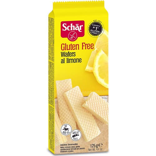 Γκοφρετίνια με γέμιση Λεμόνι "Wafers Limone" Χωρίς Γλουτένη (125γρ) - Dr Schär