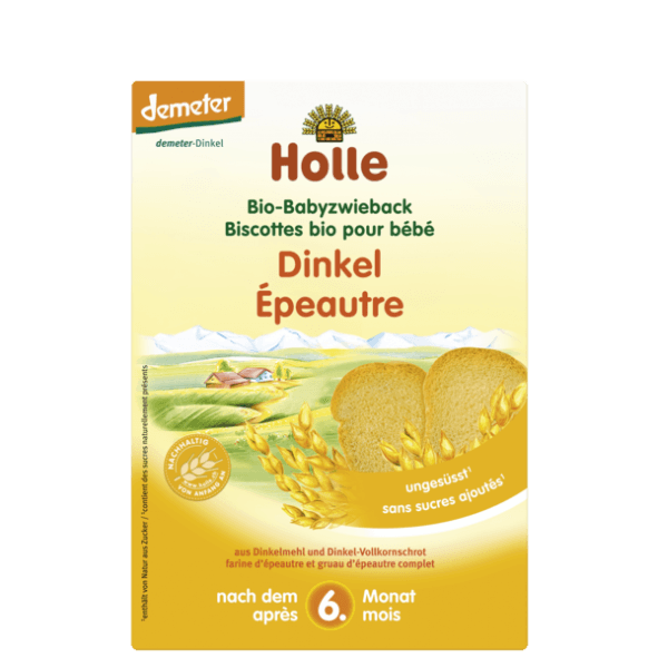 Φρυγανιές για Μωρά από Ντίνκελ ΒΙΟ 200gr - HOLLE