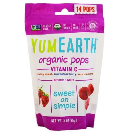 Γλειφιτζούρια με VIT C Χωρίς Γλουτένη (14 ΤΕΜ) BIO 87gr - Yumearth