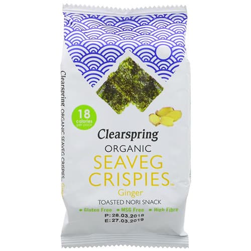 Seaveg Crispies 'Tζίντζερ' (4γρ) - Clearspring - Image 1