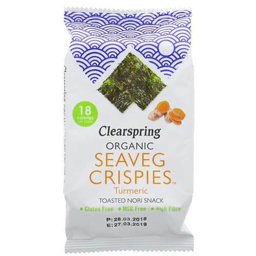 Seaveg Crispies 'Κουρκουμάς' (4γρ) - Clearspring - Image 1