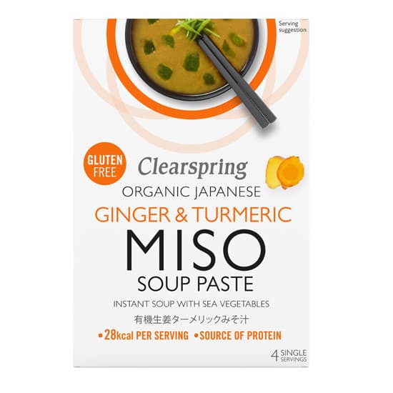 Πάστα για Miso Σούπα Στιγμής 'Τζίντζερ   Κουρκουμάς' (60γρ) - Clearspring