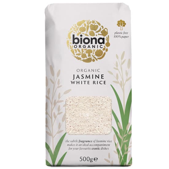 Λευκό Ρύζι Τζάσμιν (Jasmine) (500γρ) - Biona