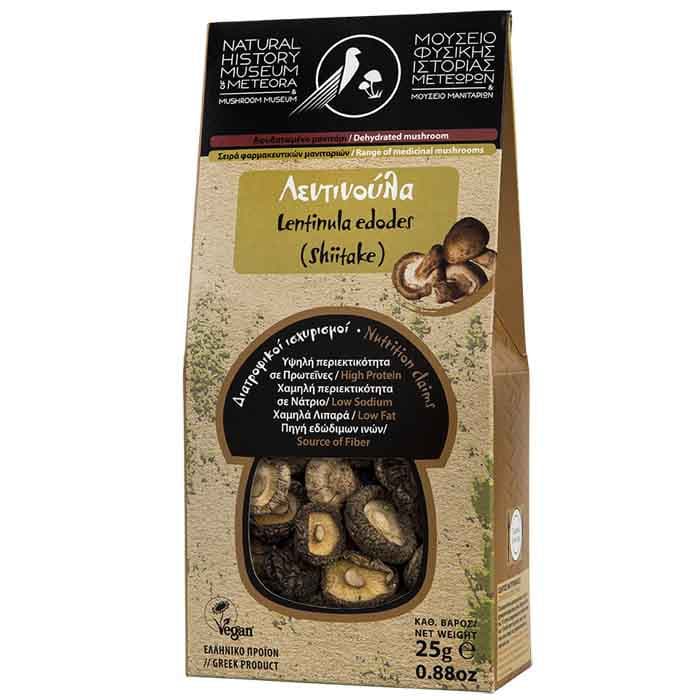 Αφυδατωμένη Λεντινούλα (Shiitake) 25γρ. - Μουσείο Φυσικής Ιστορίας Μετεώρων