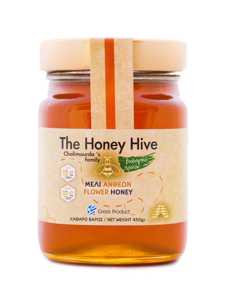 Βιολογικό Μέλι Ανθέων 450gr - The Honey Hive
