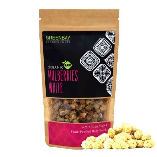 Λευκά μούρα Mulberries αποξηραμένα (125γρ) - Green Bay