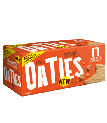 Μπισκότα Βρώμης OATIES Χωρίς Γλουτένη  160 gr - Nairn's