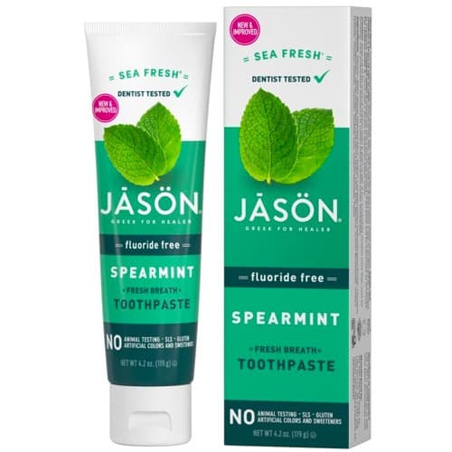 Οδοντόκρεμα Χωρίς Φθόριο 'Sea Fresh' Δυόσμος - Χωρίς Γλουτένη 119gr - JASON