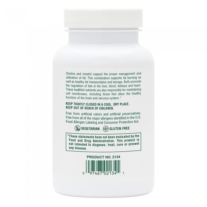 CHOLINE AND INOSITOL 60 Tabs - Natures Plus - Thumbnail 3