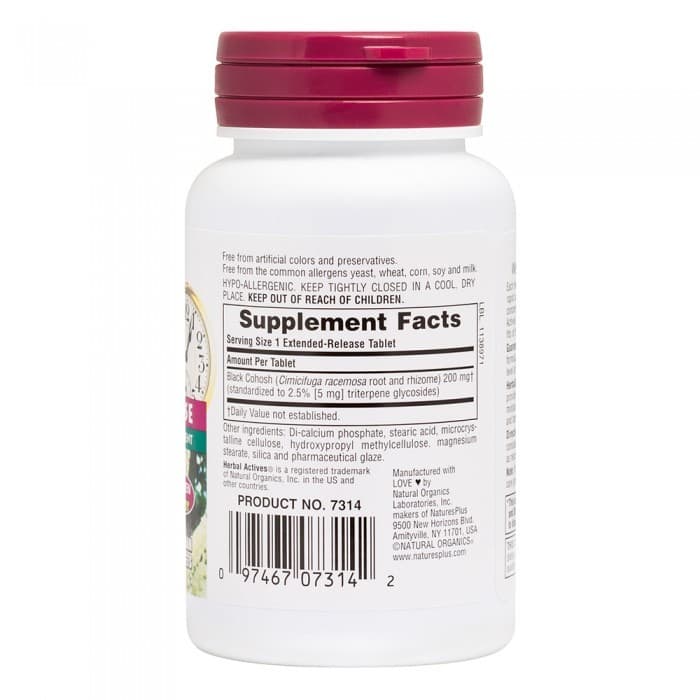BLACK COHOSH 200 mg 30 Tabs - Natures Plus - Thumbnail 2