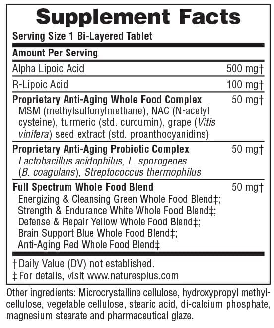 ULTRA LIPOIC 30 Tabs - Natures Plus - Thumbnail 2