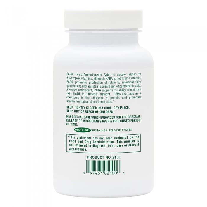 PABA 1000 mg 60 tabs - Natures Plus - Thumbnail 3