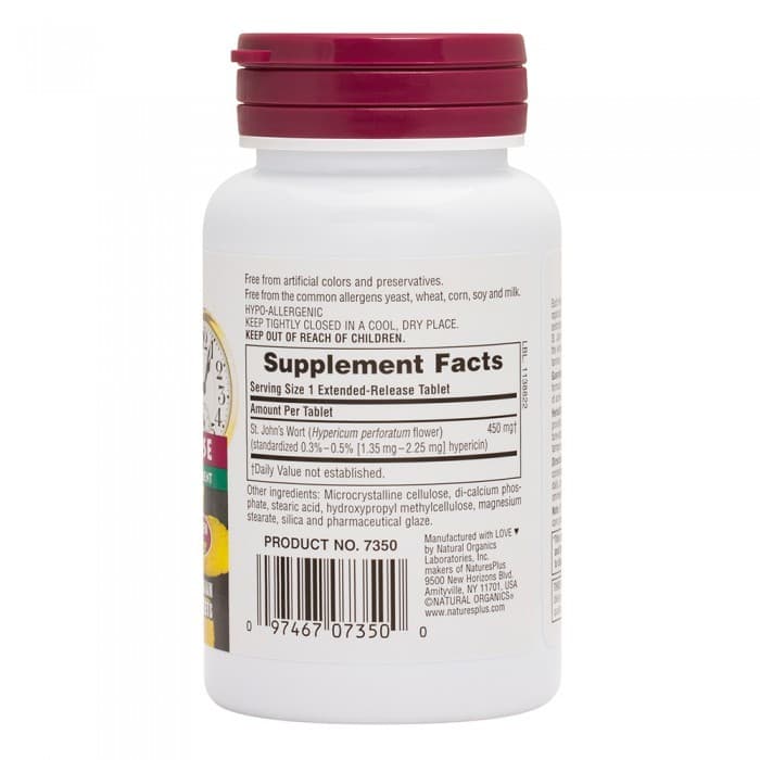 ST. JOHN’S WORT 450 mg 60 Tabs - Natures Plus - Thumbnail 2