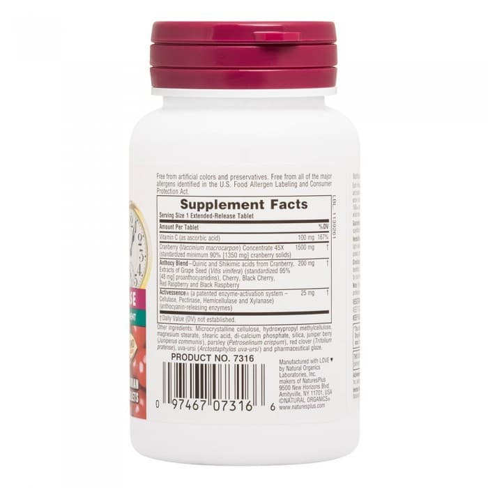 ULTRA CRANBERRY 1500 30 Tabs - Natures Plus - Thumbnail 2