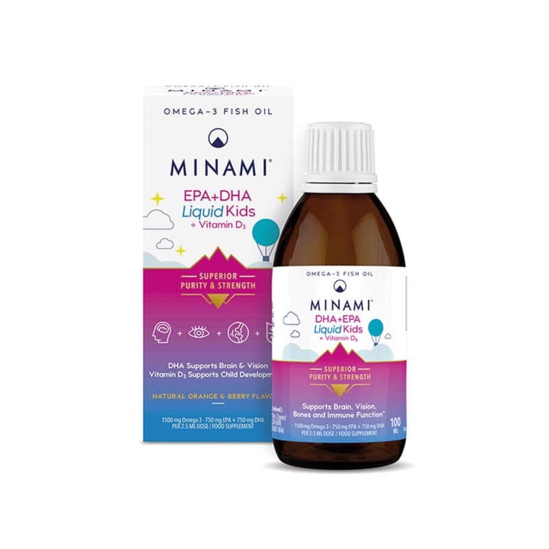 Liquid Kids DHA+EPA + Vitamin D3 100ml - Minami