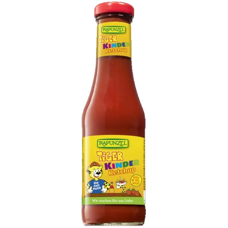 Ketchup παιδικό Tiger χωρίς ζάχαρη bio  450ml - Rapunzel