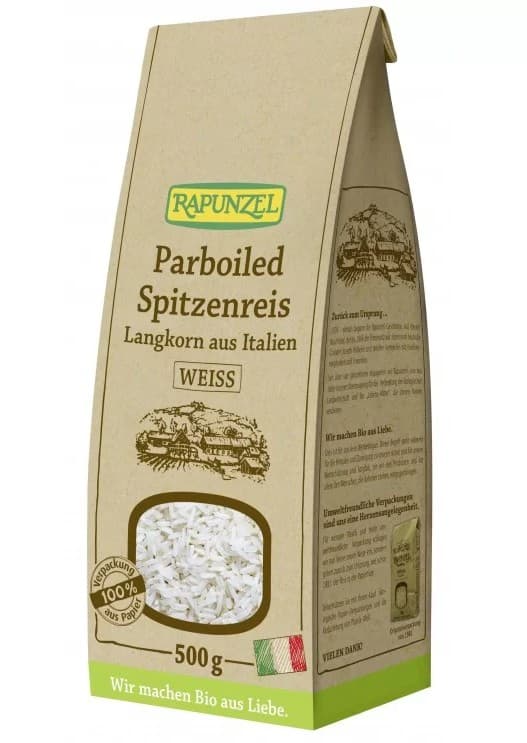 Ρύζι Κίτρινο Parboiled Bio 500gr - Rapunzel