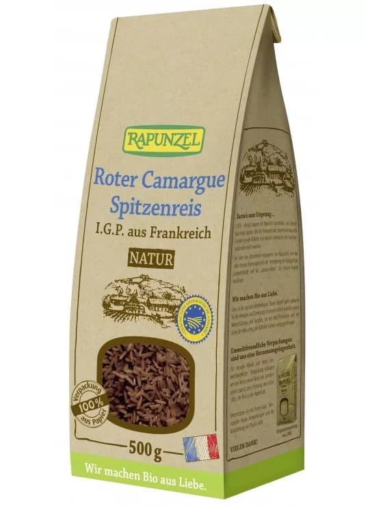 Ρύζι Κόκκινο Camargue Bio 500gr - Rapunzel