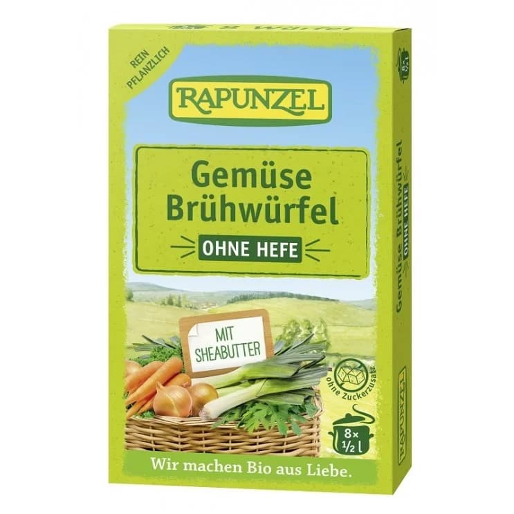 Κύβοι Λαχανικών Χωρίς Μαγιά BIO 68gr - Rapunzel - Image 1