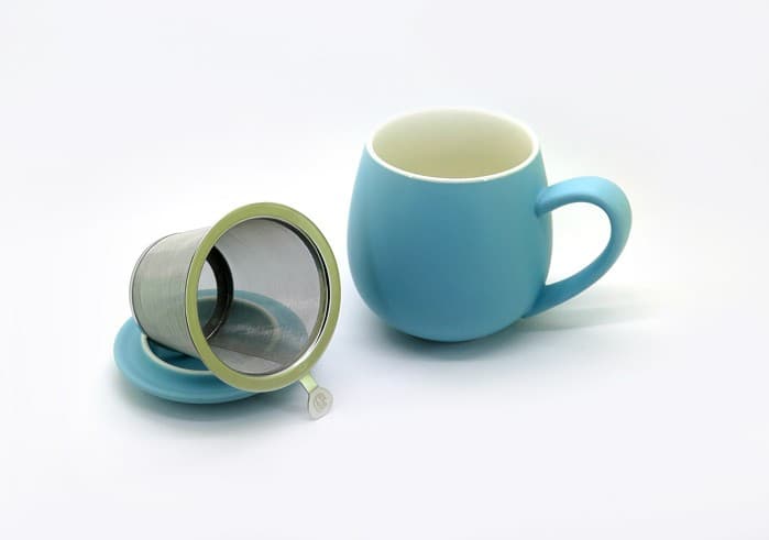 Mug πορσελάνινο γαλάζιο - Ο δρόμος του τσαγιού