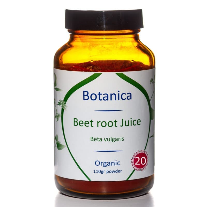 Βιολογικός Χυμός Παντζαριού Σκόνη 20:1 - Beatroot Powder Organic 20:1 110gr - Botanica
