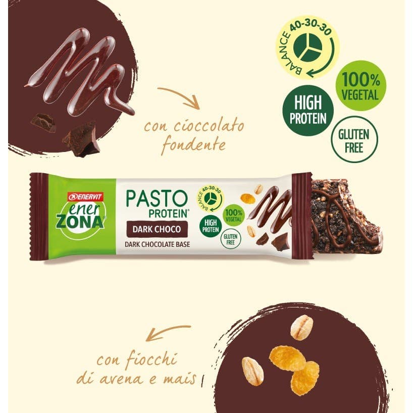 Pasto Protein Dark Chocolate 55gr - EnerZona - Thumbnail 2