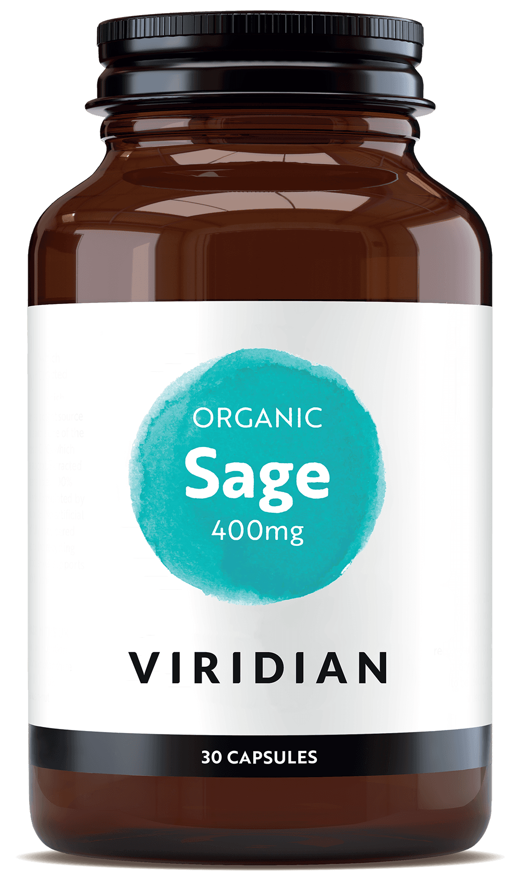 Sage (Φασκόμηλο) 400mg Veg 30 Caps (Organic) - Viridian