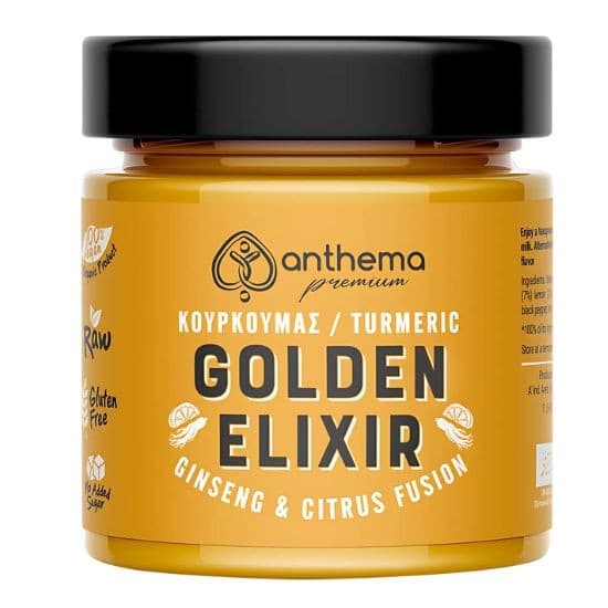 "Golden Elixir" με Κουρκουμά, Ginseng & Κάρδαμο (210γρ) - Anthema - Image 1