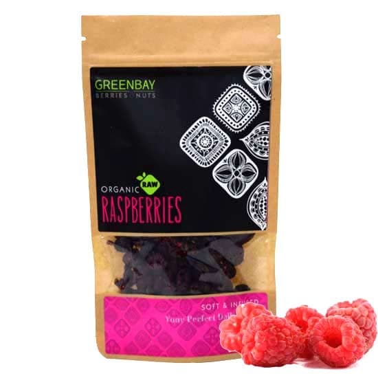 Σμέουρα (Raspberries) Raw αποξηραμένα (125γρ) - Green Bay