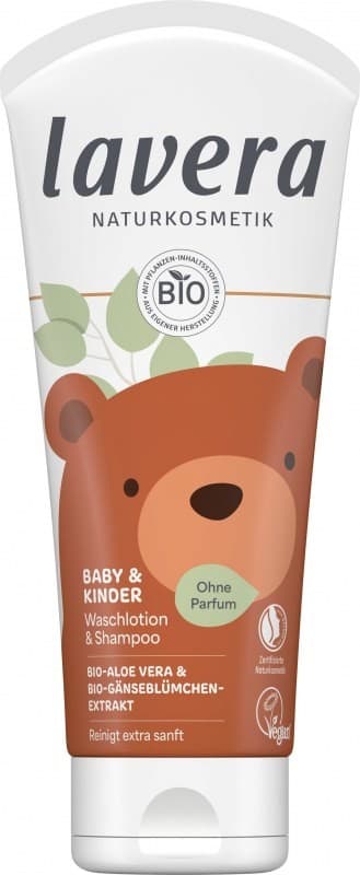 Βρεφικό Αφρόλουτρο και Σαμπουάν Baby & Kinder 200ml - Lavera