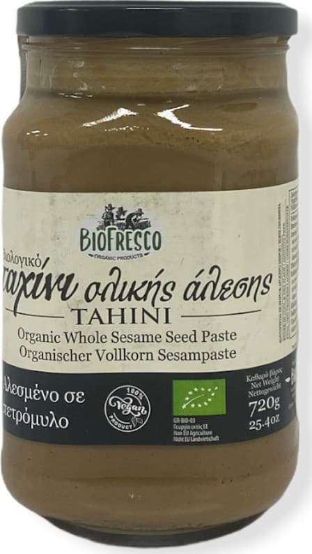 Ταχίνι από αναποφλοίωτο σουσάμι 720gr - Βιοφρέσκο - Image 1