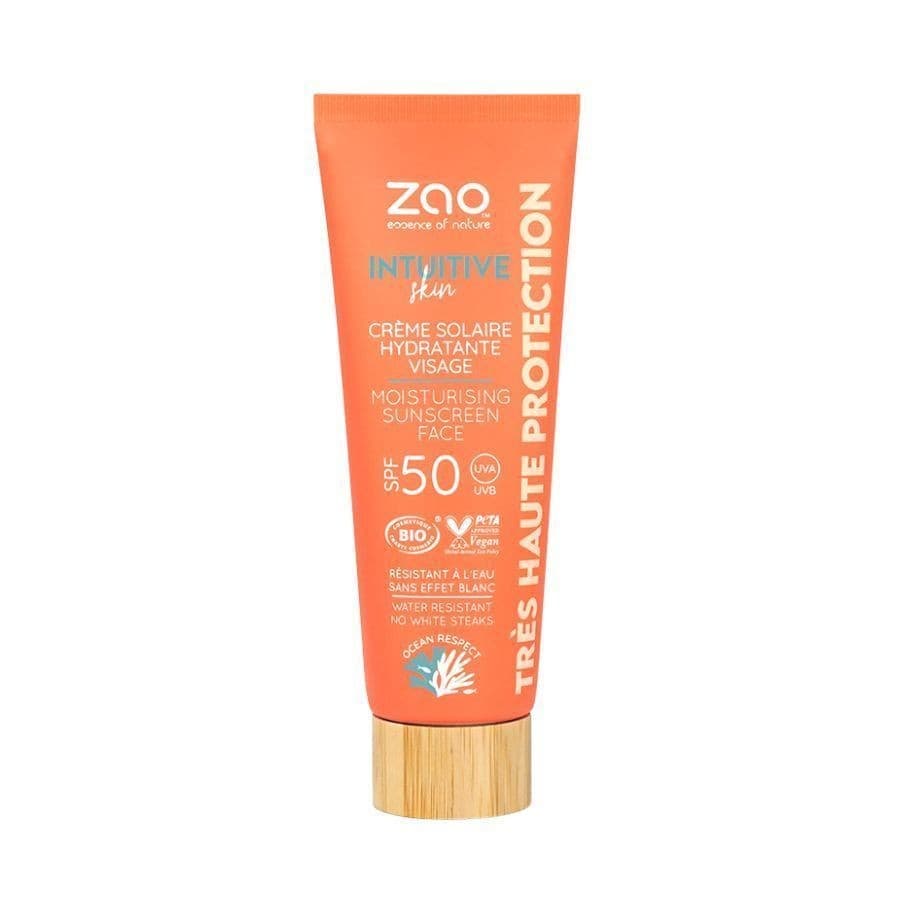 Organic Skin Intuitive Moisturising Face Sunscreen 50ml SPF 50  - Zao