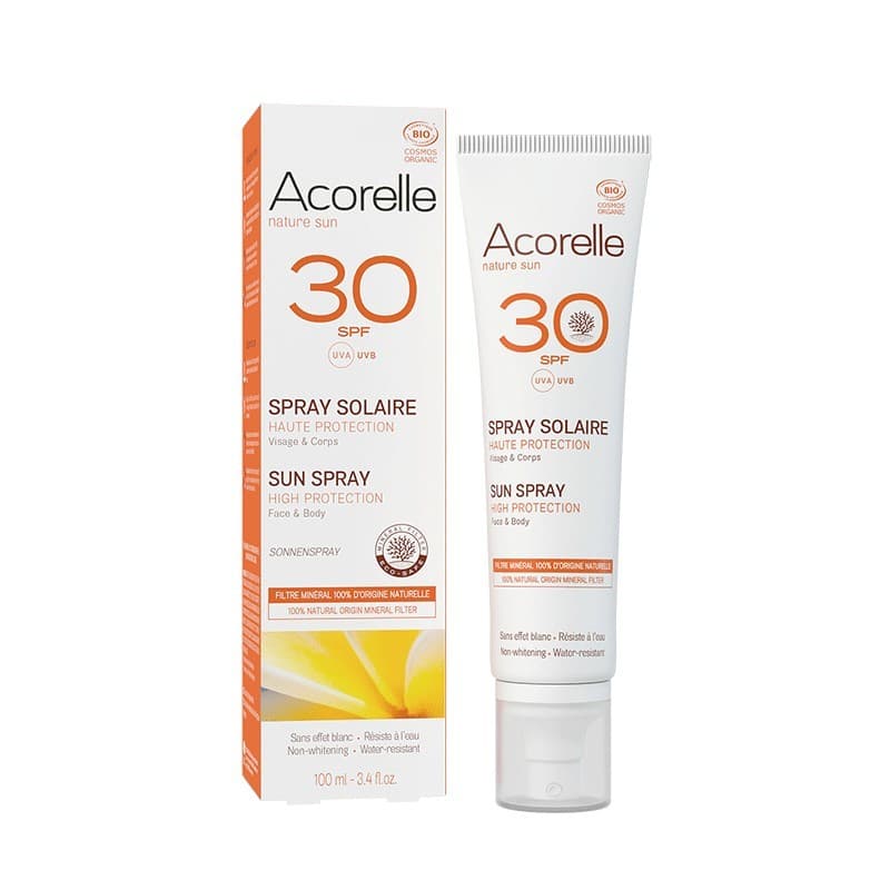 Certified Organic Sun Spray SPF30 - Acorelle - Image 1