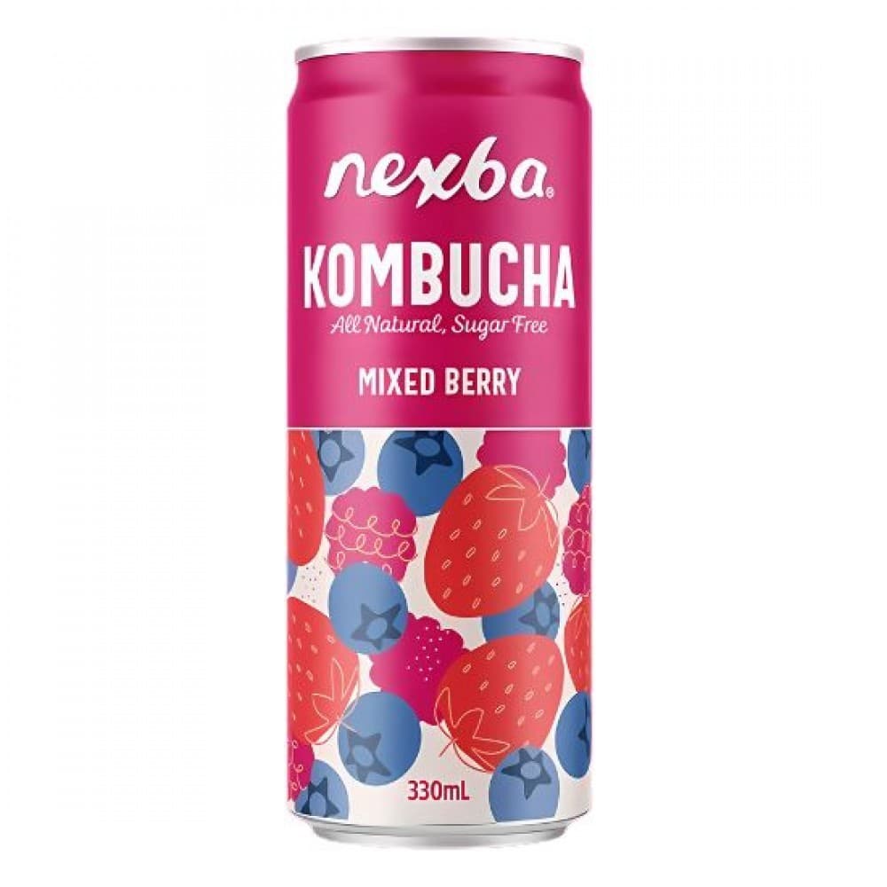 Κομπούχα 'Mixed Berry' Χωρίς Ζάχαρη - Kombucha Mix Berry 330ml - Nexba