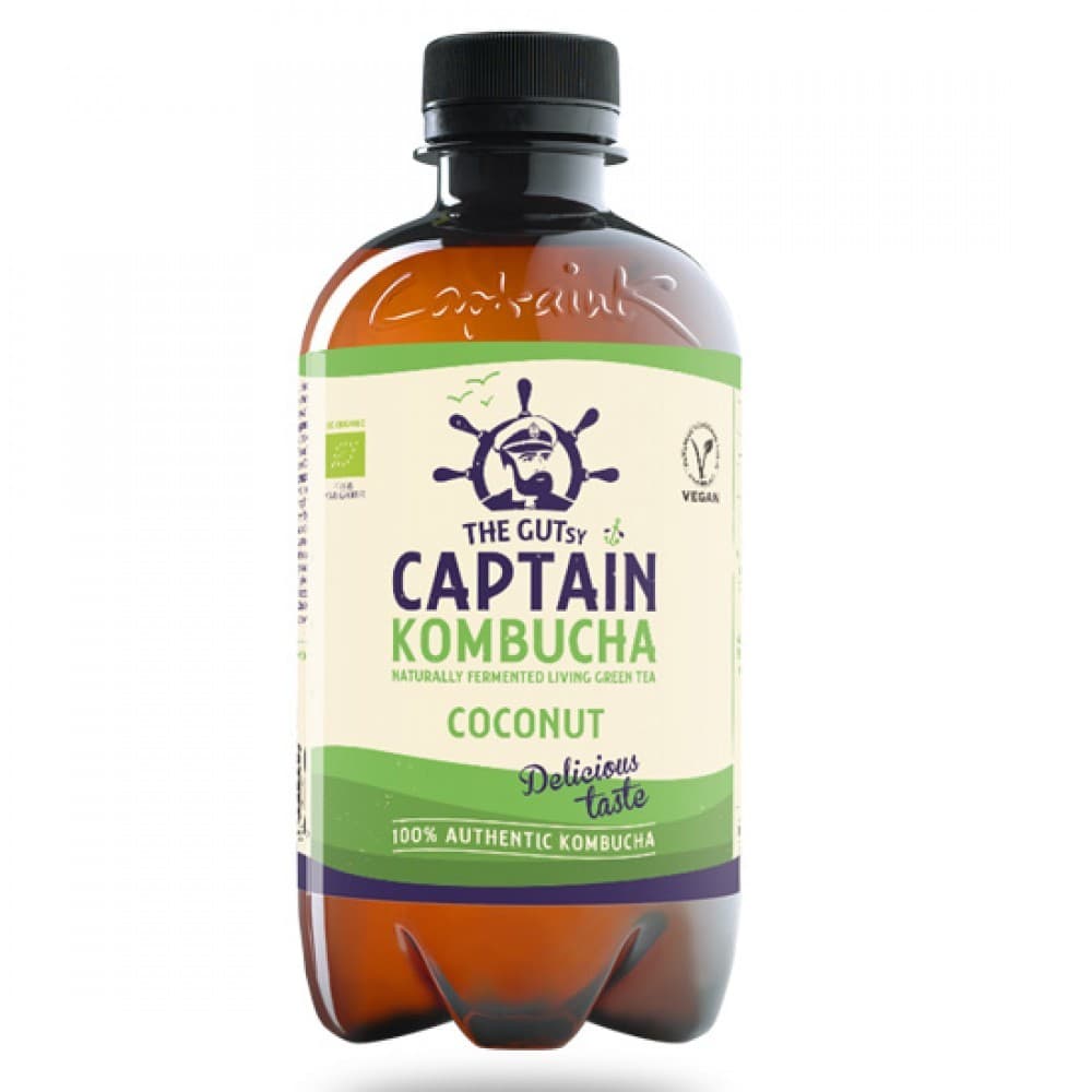 Κομπούχα 'Καρύδα' - Kombucha Coconut (400ml) - Gutsy Captain - Image 1