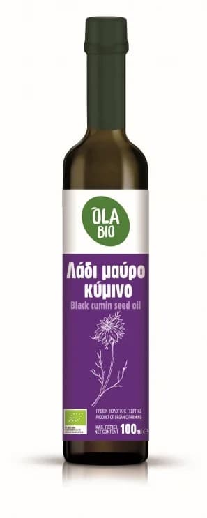 Λάδι Μαύρο Κύμινο ψυχρής έκθλιψης ΒΙΟ 100ml - Ola Bio