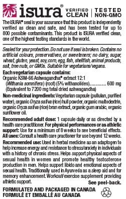 Ashwagandha 600mg 30 caps - Natural Factors - Thumbnail 2