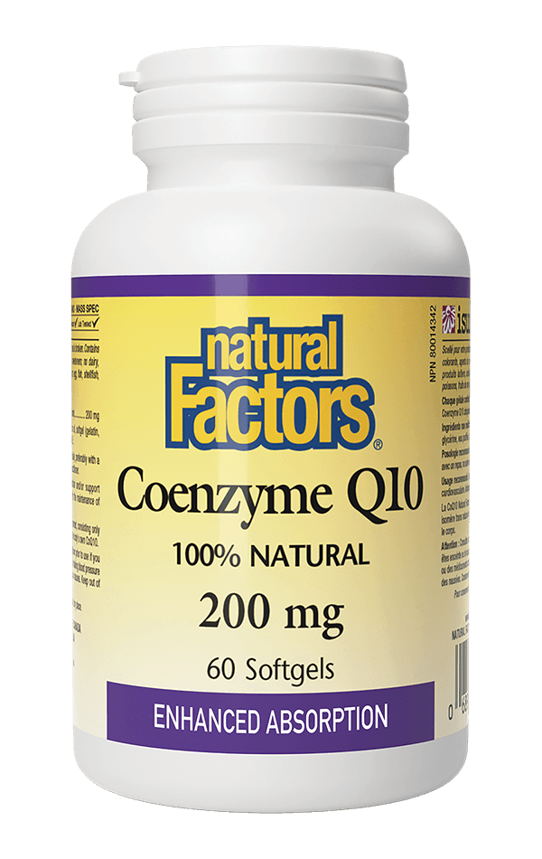 Coenzyme Q10 200 mg 60 caps - Natural factors