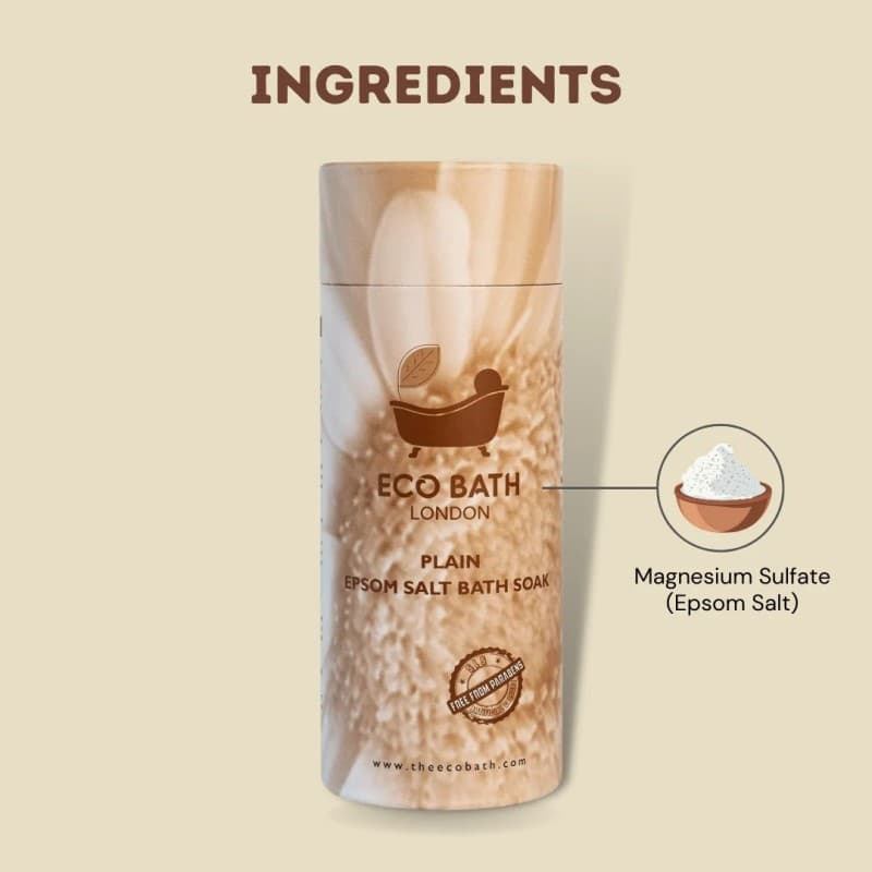 Άλατα Μπάνιου Επσον - Epsom Plain 250gr - Eco Bath - Thumbnail 4